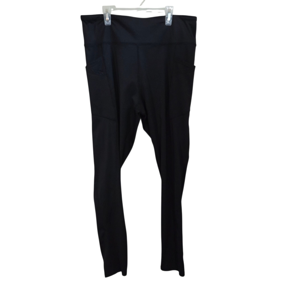 Warehouse One Classic Black Women's Leggings Size XL